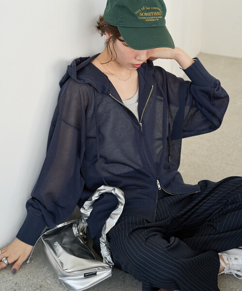 FREAK'S STORE（フリークスストア） パーカー 限定展開 シアー ニット