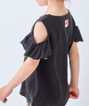 tシャツ 梨地オフショルダーカットソー キッズ...の詳細画像5