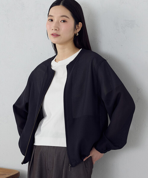 COMME CA ISM（コムサイズム） ブルゾン アウター メッシュ ブルゾン
