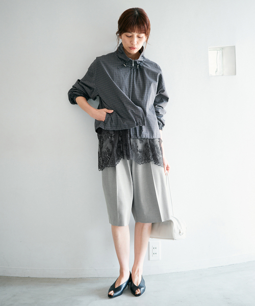 IENA（イエナ） ハーフパンツ パンツ ウォッシャブル テーパードハーフ