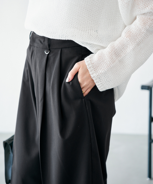 IENA（イエナ） ハーフパンツ パンツ ウォッシャブル テーパードハーフ