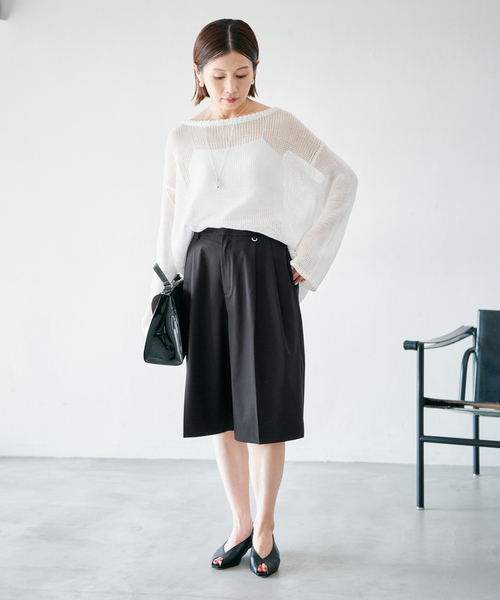 イエナ⚪︎⚪︎IENA IENA（イエナ） パンツ ウォッシャブル テーパードハーフスラックス
