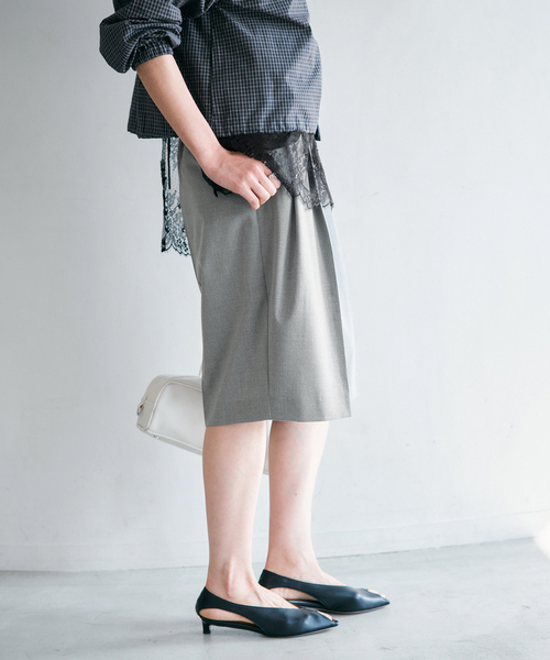 イエナ⚪︎⚪︎IENA IENA（イエナ） パンツ ウォッシャブル テーパードハーフスラックス
