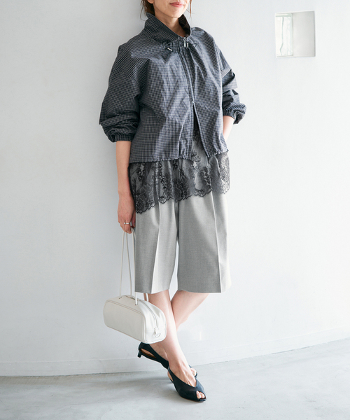 IENA（イエナ） ハーフパンツ パンツ ウォッシャブル テーパードハーフ