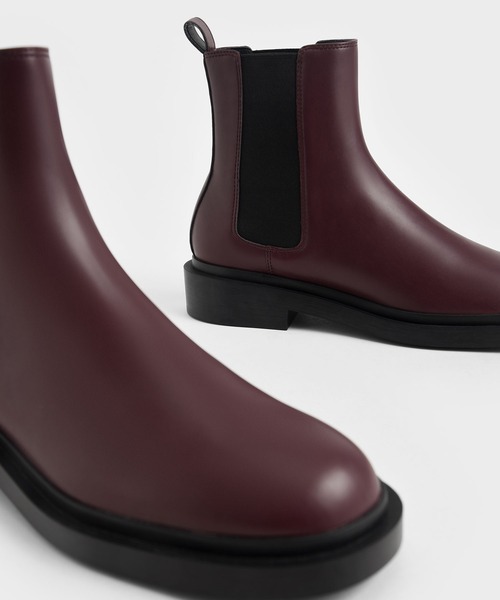 「CHARLES & KEITH」 ショートブーツ 23.5cm ブラック系その他2 レディース_画像4