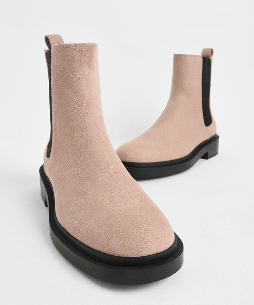 「CHARLES & KEITH」 ショートブーツ 23.5cm ブラック系その他2 レディース_画像7