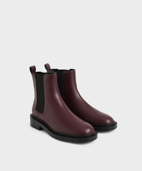 「CHARLES & KEITH」 ショートブーツ 23.5cm ブラック系その他2 レディース_画像9