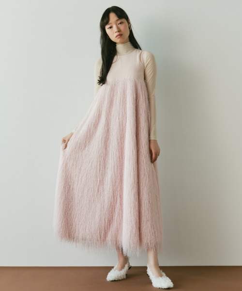 「PERNA」 ドッキングワンピース LARGE ブラック レディースの画像