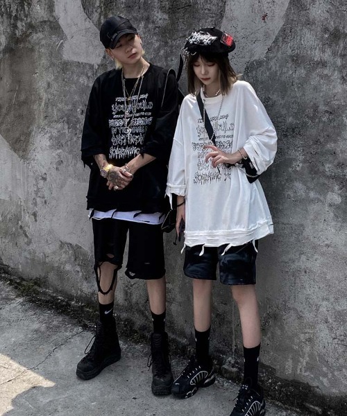 「NOVESSEL」 半袖Tシャツ FREE ホワイト レディース_画像5