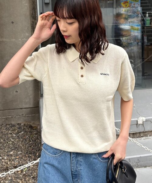 GEVACO（ゲバコ） ポロシャツ ポロ 「GEVACO/ゲバコ」半袖透かし
