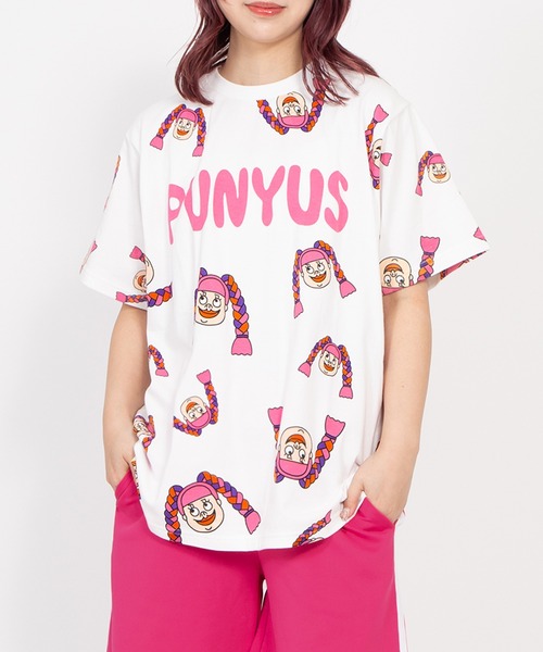 【PUNYUS】NAOMIちゃん 総柄Tシャツ PUNYUS（プニュズ） tシャツ 「新サイズ」NAOMIチャン総柄Tシャツ