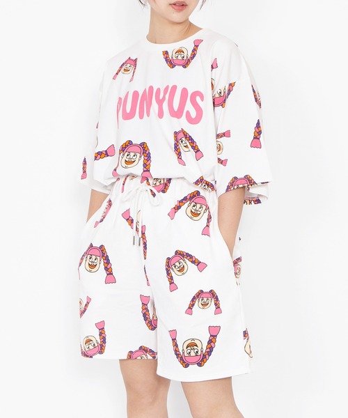 PUNYUS（プニュズ） tシャツ NAOMIチャン総柄Tシャツ
