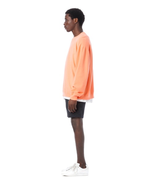 「Sandinista」 スウェットカットソー LARGE サーモンピンク メンズ_画像8