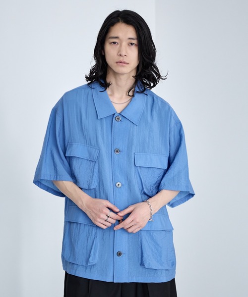 RAGEBLUE（レイジブルー） シャツ Sheer Nylon Fatigue Shirt/シアー