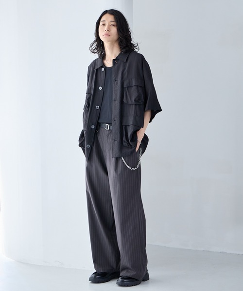 RAGEBLUE（レイジブルー） シャツ 半袖 Sheer Nylon Fatigue Shirt