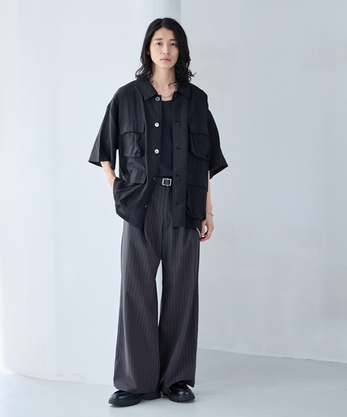 RAGEBLUE（レイジブルー） シャツ 半袖 Sheer Nylon Fatigue Shirt