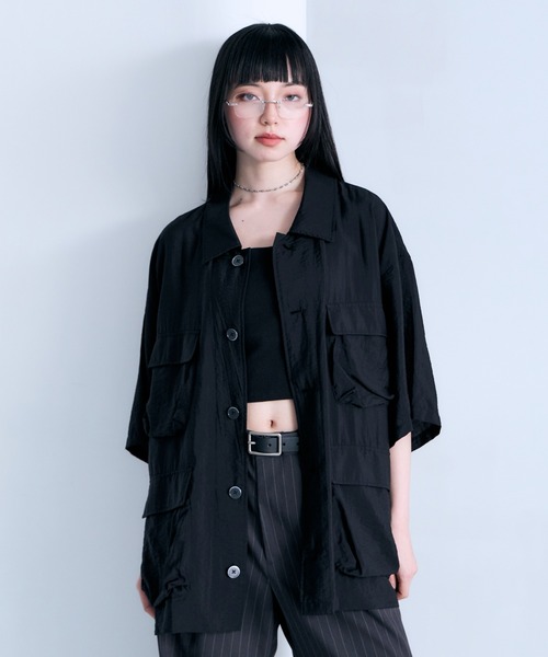 RAGEBLUE（レイジブルー） シャツ 半袖 Sheer Nylon Fatigue Shirt