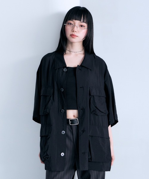 RAGEBLUE（レイジブルー） シャツ 半袖 Sheer Nylon Fatigue Shirt