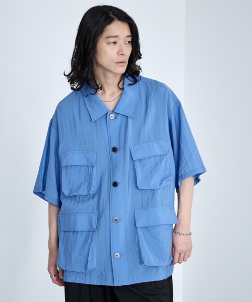RAGEBLUE（レイジブルー） シャツ 半袖 Sheer Nylon Fatigue Shirt