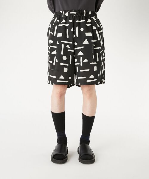 ハーフパンツ ワイドパンツ パンツ 2TUCK EASY HALF PANTS メンズ レディースの画像
