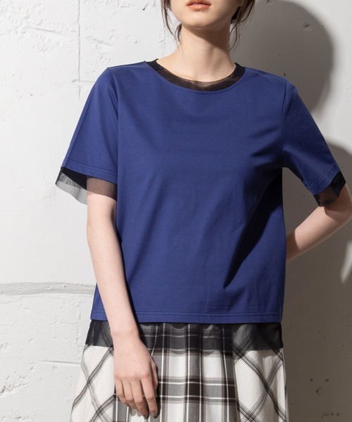 「MARECHAL TERRE」 半袖カットソー MEDIUM ブラック レディース_画像3