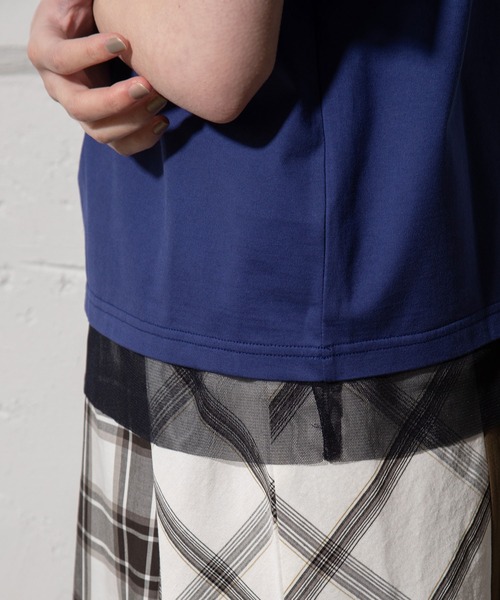 「MARECHAL TERRE」 半袖カットソー MEDIUM ブラック レディース_画像6