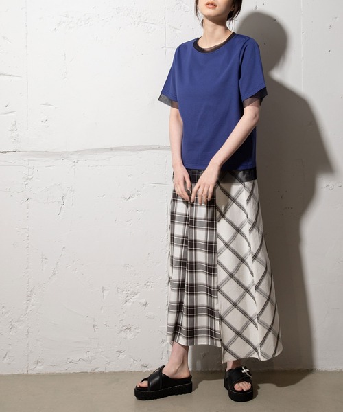 「MARECHAL TERRE」 半袖カットソー MEDIUM ブラック レディース_画像7