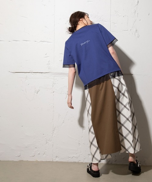 「MARECHAL TERRE」 半袖カットソー MEDIUM ブラック レディース_画像8
