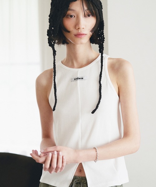 SOEMIN（ソミン） タンクトップ ノースリーブ American sleeve tops