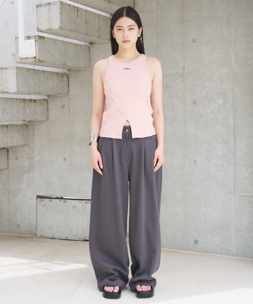 SOEMIN（ソミン） タンクトップ ノースリーブ American sleeve tops
