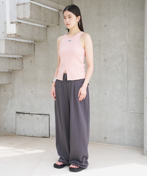 SOEMIN（ソミン） タンクトップ ノースリーブ American sleeve tops