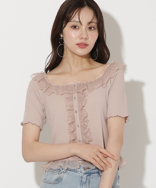 Chacott レースフリル トップス S WILLSELECTION（ウィルセレクション） tシャツ 半袖 レースフリル