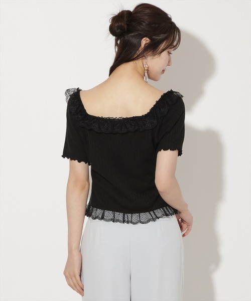 WILLSELECTION（ウィルセレクション） tシャツ 半袖 レースフリル