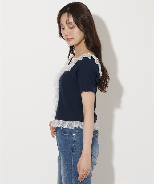 WILLSELECTION（ウィルセレクション） tシャツ 半袖 レースフリル