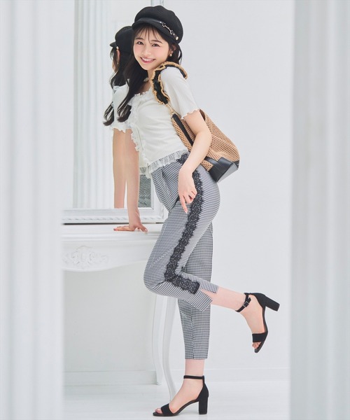 WILLSELECTION（ウィルセレクション） tシャツ 半袖 レースフリル