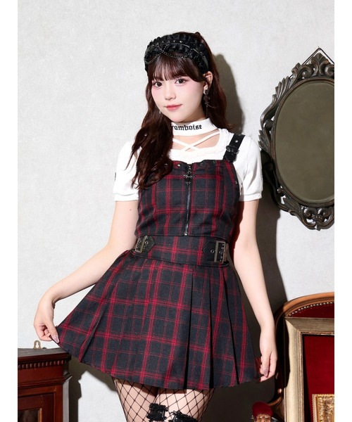 NOEMIE（ノエミー） ワンピース 合皮ベルトスタッズビスチェ