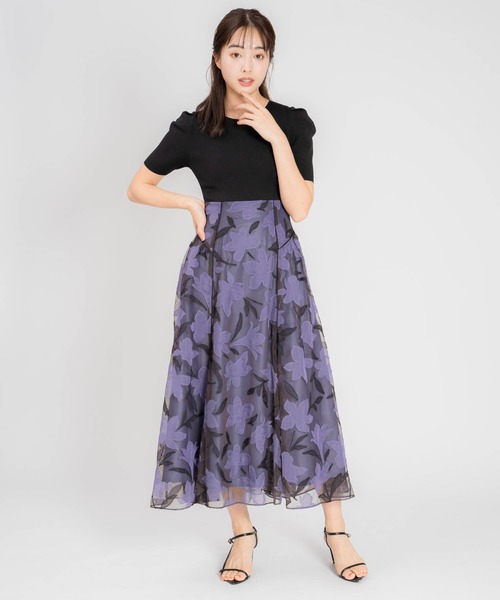 「NOELA」 ドッキングワンピース M ブルー レディース_画像4