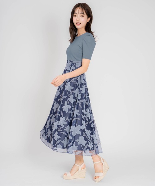 「NOELA」 ドッキングワンピース M ブルー レディース_画像9