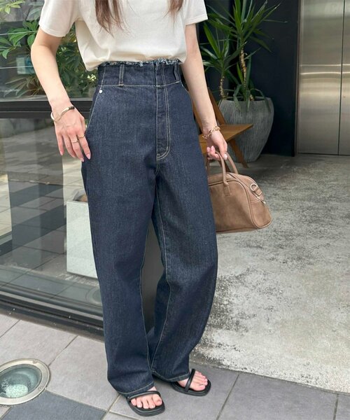 「DISCOAT」 デニムパンツ LARGE ネイビー レディース_画像5