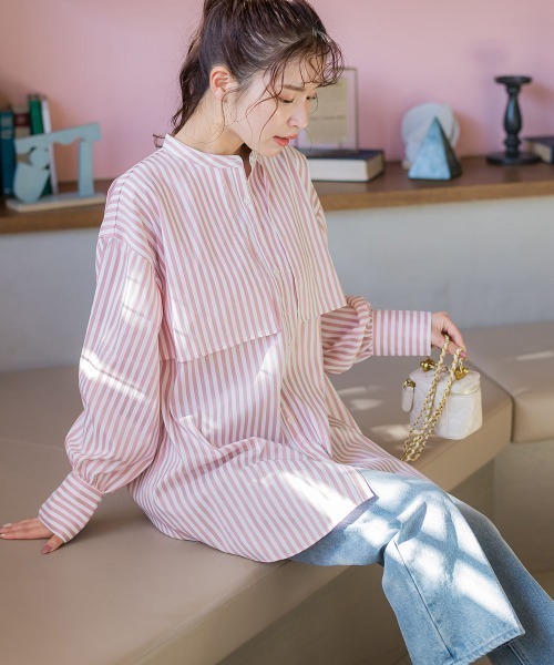 「VICKY」 長袖ブラウス M ピンク系その他 レディース_画像6