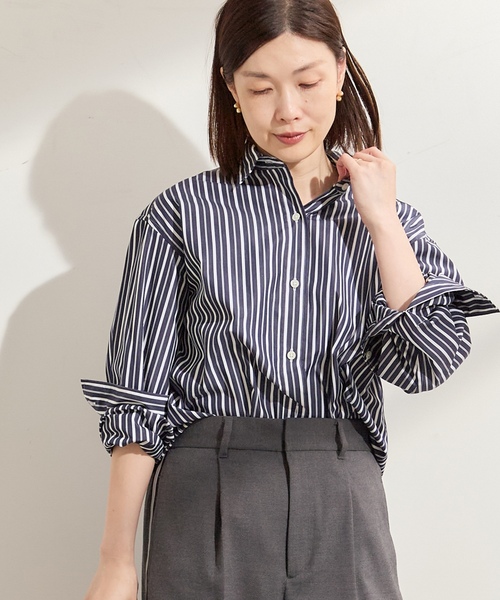 「journal standard L'essage」 長袖シャツ FREE ブルー レディース_画像4