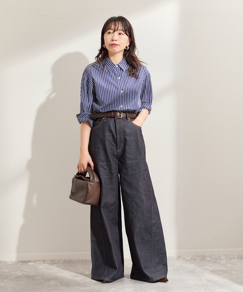「journal standard L'essage」 長袖シャツ FREE ブルー レディース_画像8
