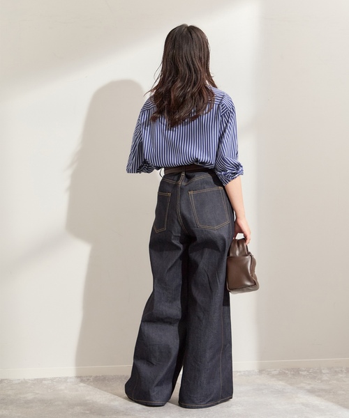 「journal standard L'essage」 長袖シャツ FREE ブルー レディース_画像9