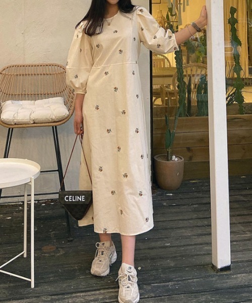 「FREE STYLISTS」 「JLP」長袖ワンピース FREE ベビーピンク レディース_画像3