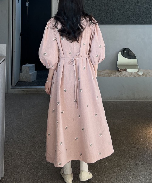 「FREE STYLISTS」 「JLP」長袖ワンピース FREE ベビーピンク レディース_画像4
