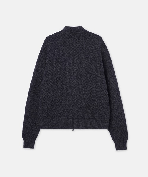 SeaGreen /ワッフルニット/ジャケット SEAGREEN（シーグリーン） ブルゾン アウター WAFFLE KNIT ZIP BLOUSON