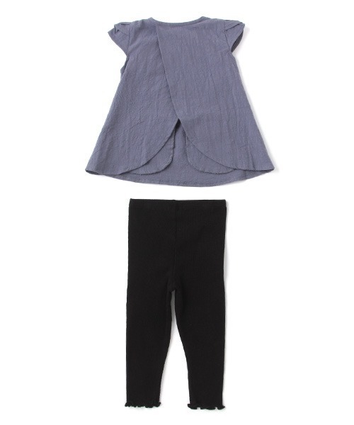 アンサンブル リボン半袖チュニック リブメロウレギンスセット Zozotown 通販 Paypayモール