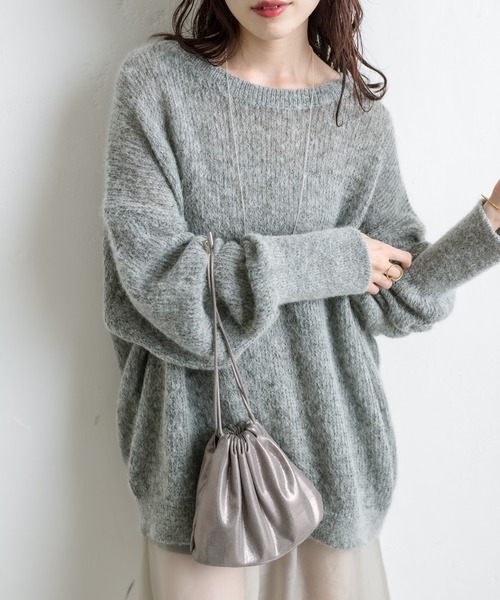 mystic モヘアライクシアーニット mystic（ミスティック）の「モヘアライクシアーニット（ニット