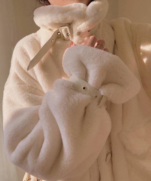 aimoha（アイモハ） ムートンコート ボアコート フェイクファー