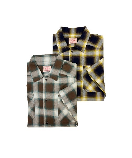 BIG MIKE（ビッグマイク） シャツ ビックマイク/ OMBRE CHECK SS